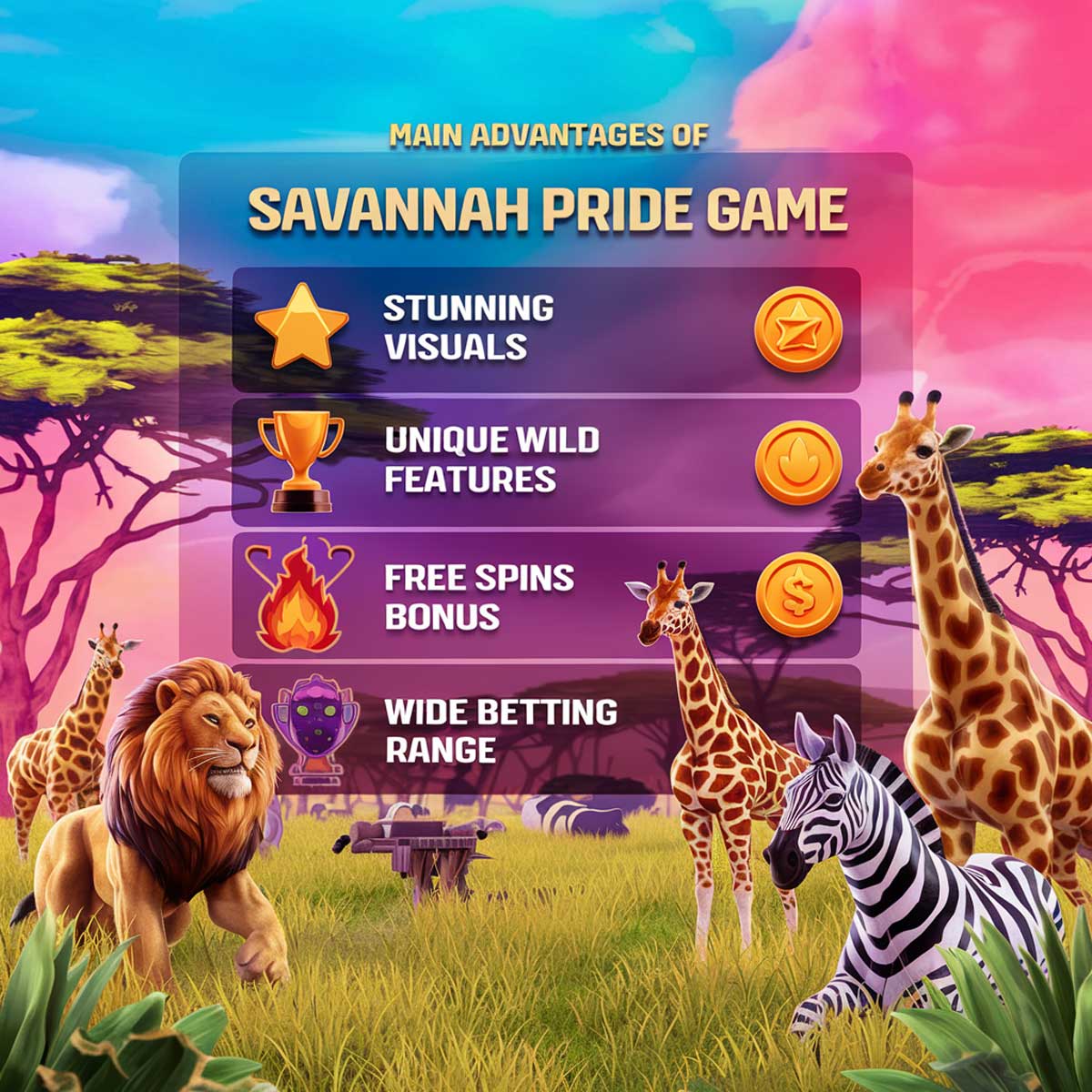 Savannah Pride slot machine game